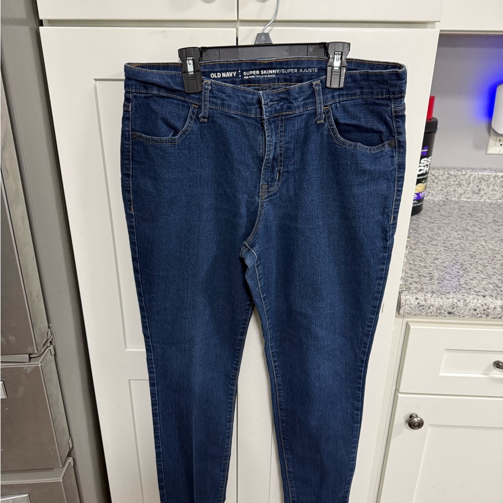 Old Navy Dark Blue Super Skinny Jeans - Women's